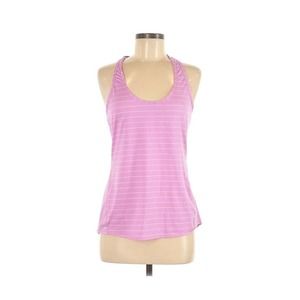 Athleta Stripe Chi Tank Top Mauve Yoga Athletic M
